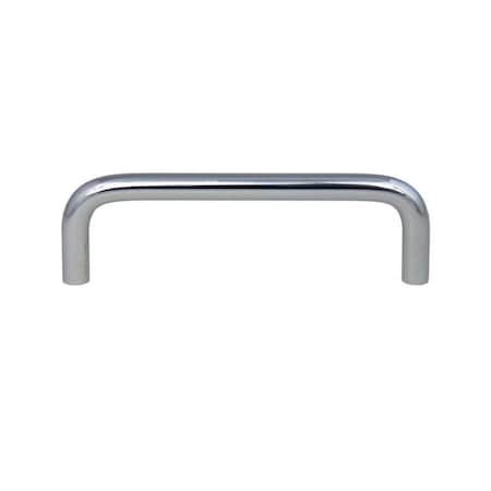 Crown 3-4/5" Wire Cabinet Pull with 3-1/2" Center to Center Polished Chrome Finish CHP354PC